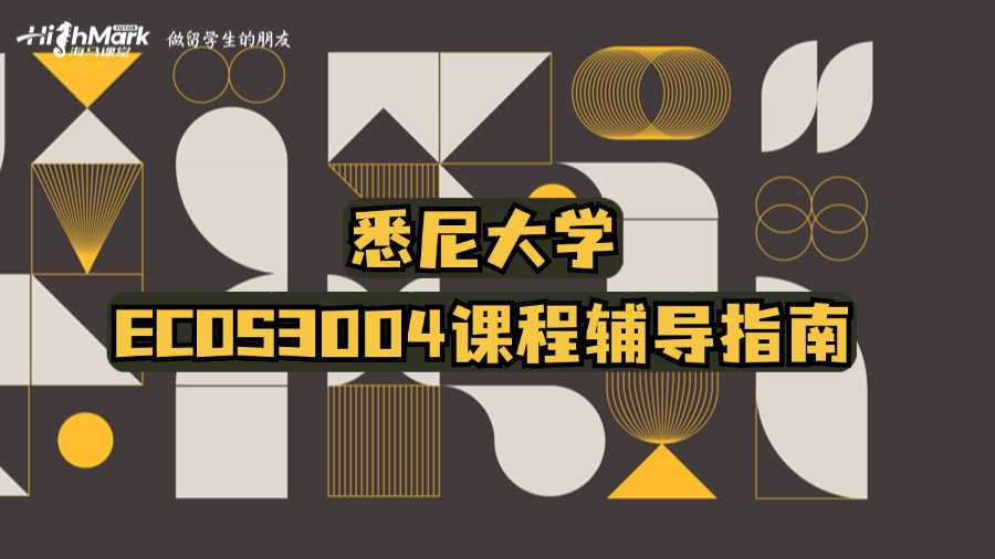 悉尼大學(xué)ECOS3004課程輔導(dǎo)指南