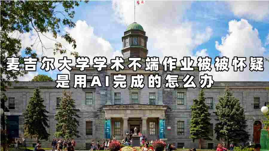 麥吉爾大學(xué)學(xué)術(shù)不端作業(yè)被被懷疑是用AI完成的怎么辦